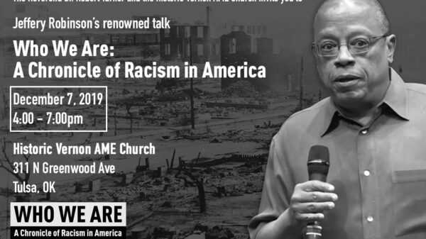 Poster with speaker Jeffery Robinson