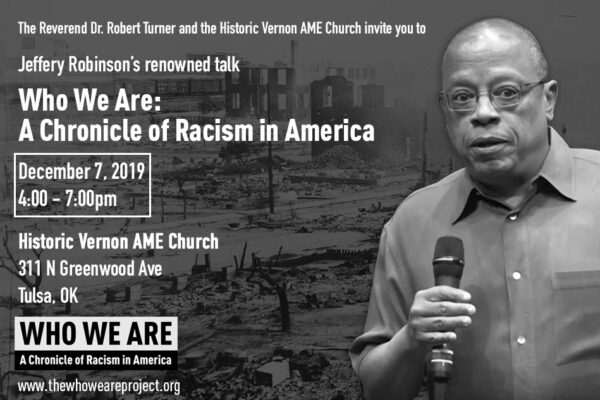 Poster with speaker Jeffery Robinson