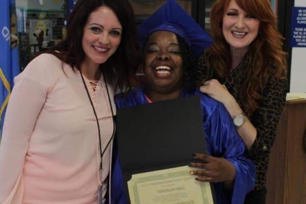 Tondalao Hall's Cosmetology Graduation