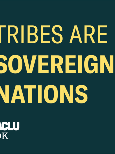 Tribes are sovereign nations