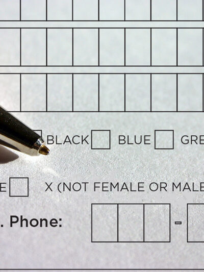 Form with gender-neutral marker.