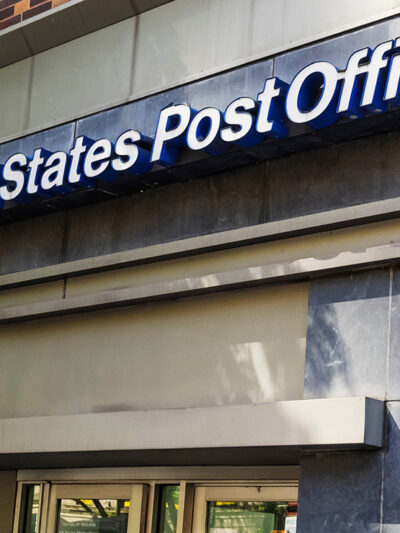 A post office location.
