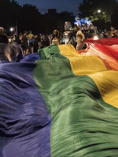 On June 8, 2019, over 70 groups participated in the 23rd Brooklyn Pride Parade. A few thousand onlookers gathered along the parade route on 5th Avenue from Lincoln Place to 9th Street in Park Slope, Brooklyn