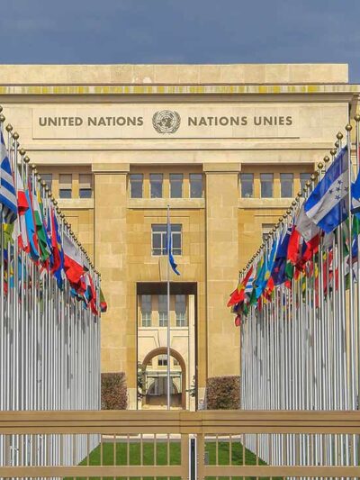United Nations Building in Geneva Switzerland