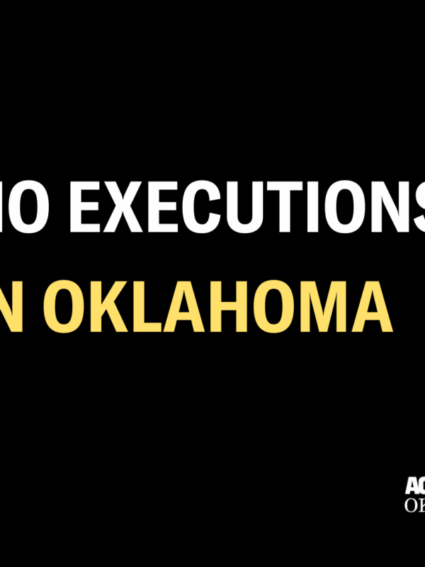 No executions in Oklahoma