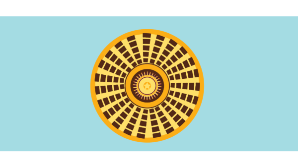 Light blue background with Oklahoma state capitol dome