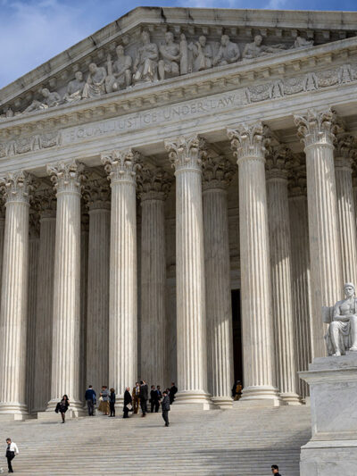 The exterior of the Supreme Court.