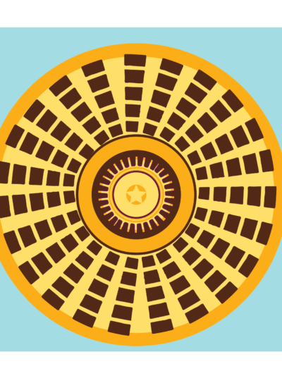 Light blue background, Oklahoma Capitol Rotunda