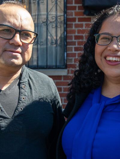 A photo of Maribel Hernandez Rivera and her husband.