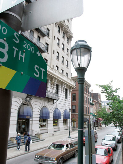 A street sign in the Gayborhood, a gay-friendly section of Philadelphia.
