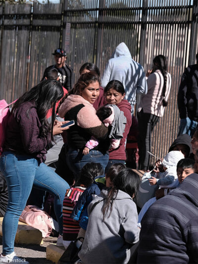 Migrants being deported.