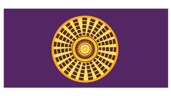 Purple background with Oklahoma Capital Dome