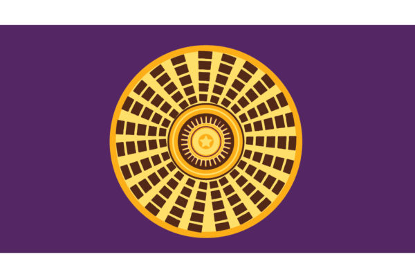 Purple background with Oklahoma Capital Dome