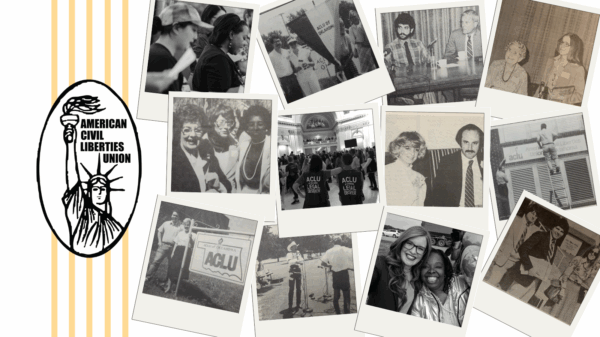 Photo collage with vintage logo