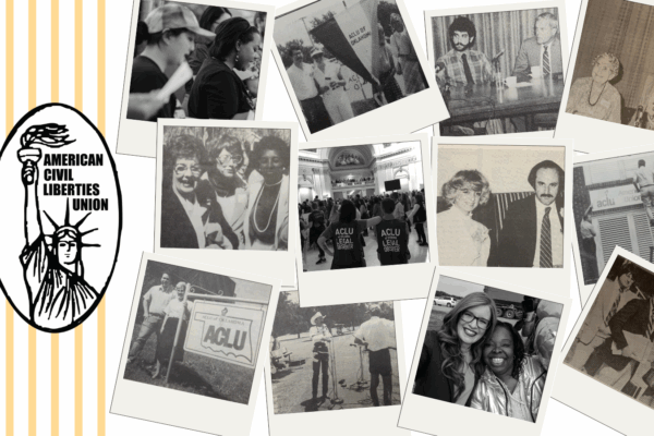 Photo collage with vintage logo