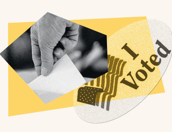I voted sticker with yellow background.