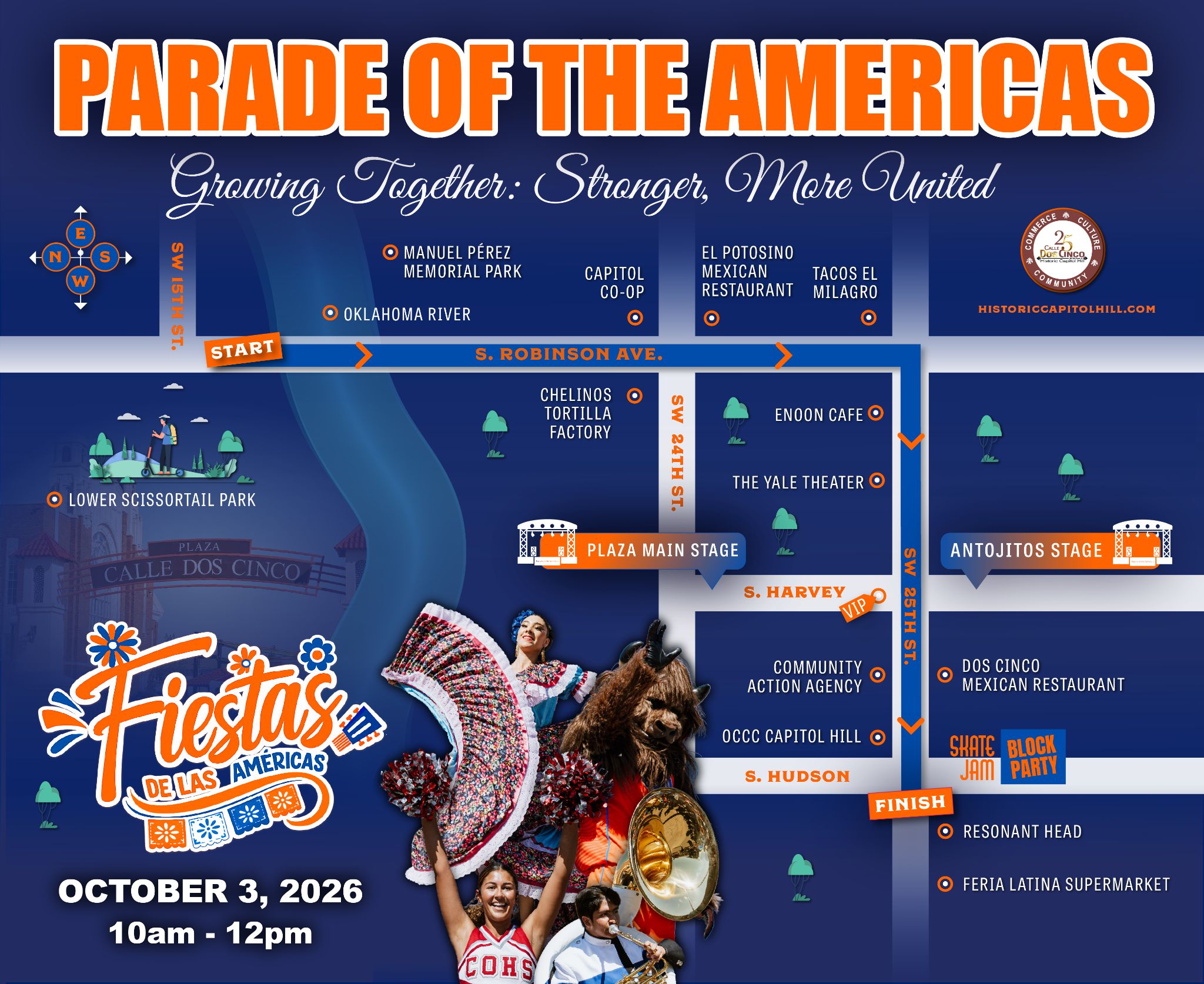 Parade route map