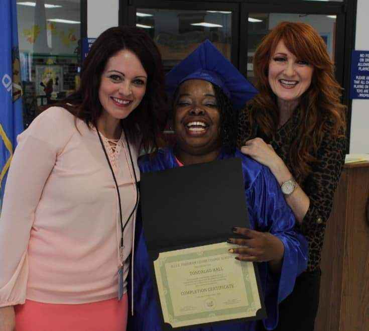 Tondalao Hall's Cosmetology Graduation