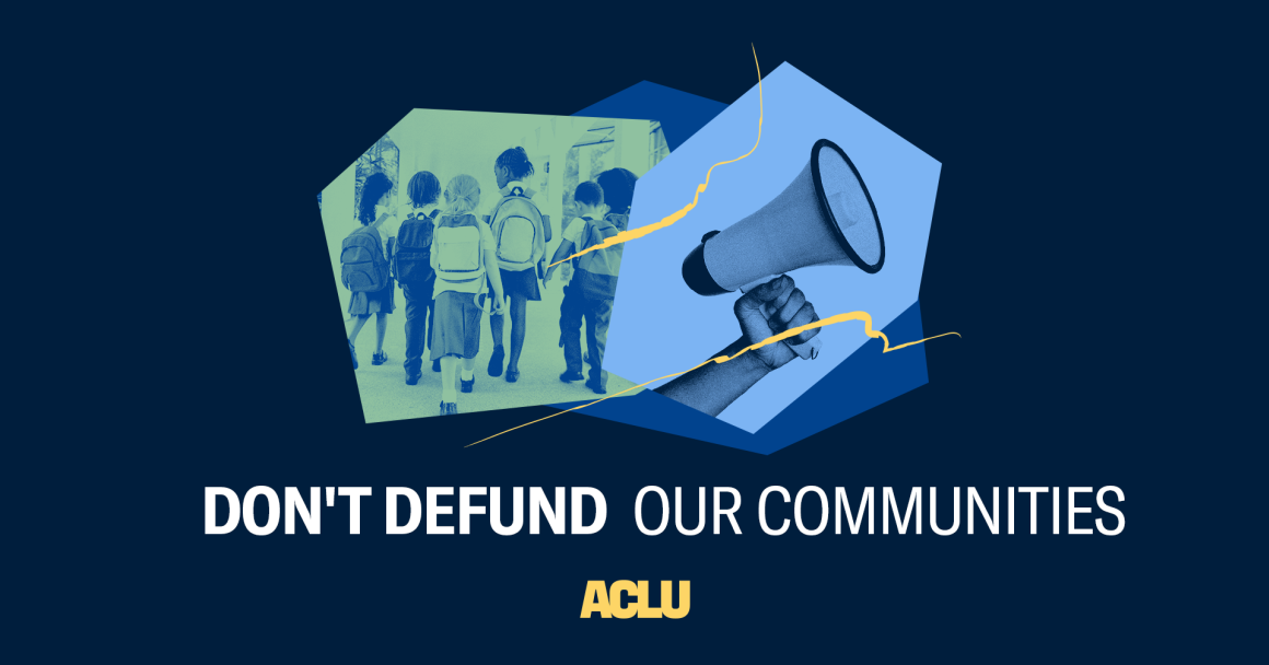 Dont defund our communities