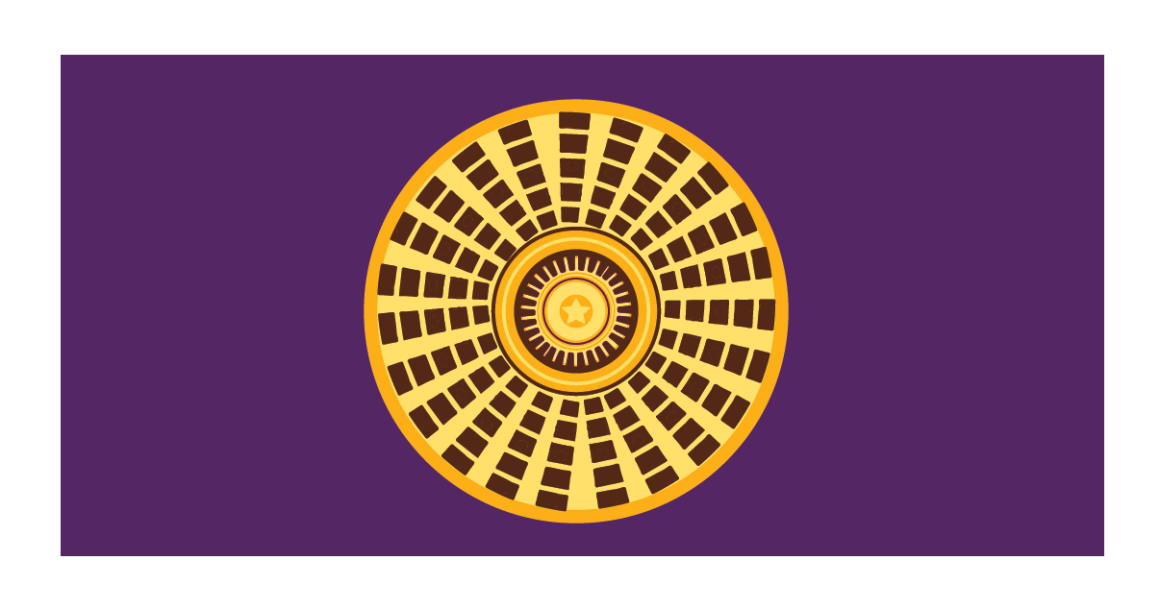Purple background with Oklahoma Capital Dome