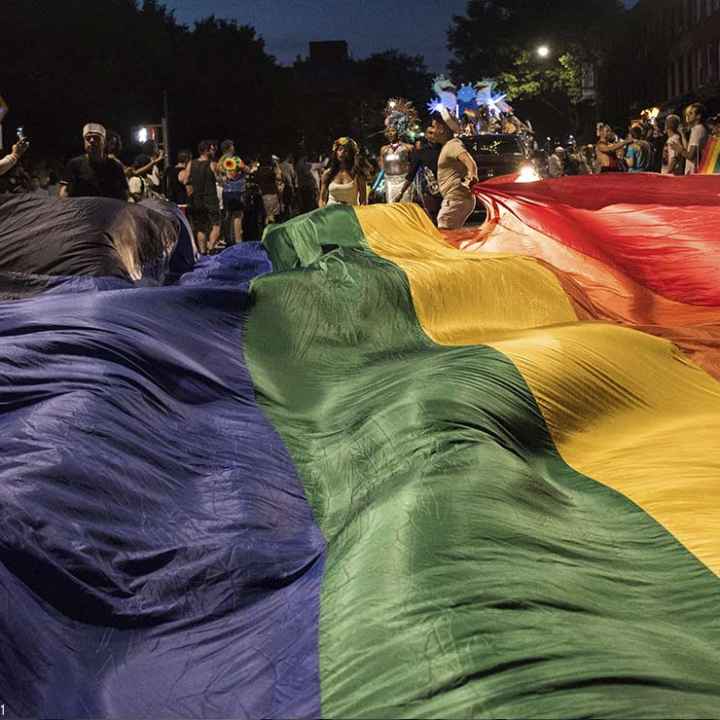 On June 8, 2019, over 70 groups participated in the 23rd Brooklyn Pride Parade. A few thousand onlookers gathered along the parade route on 5th Avenue from Lincoln Place to 9th Street in Park Slope, Brooklyn