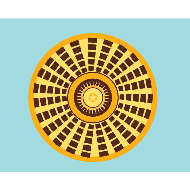 Light blue background, Oklahoma Capitol Rotunda