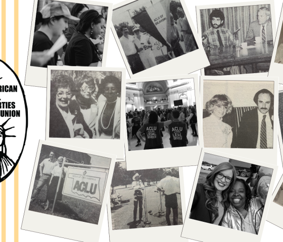 Photo collage with vintage logo
